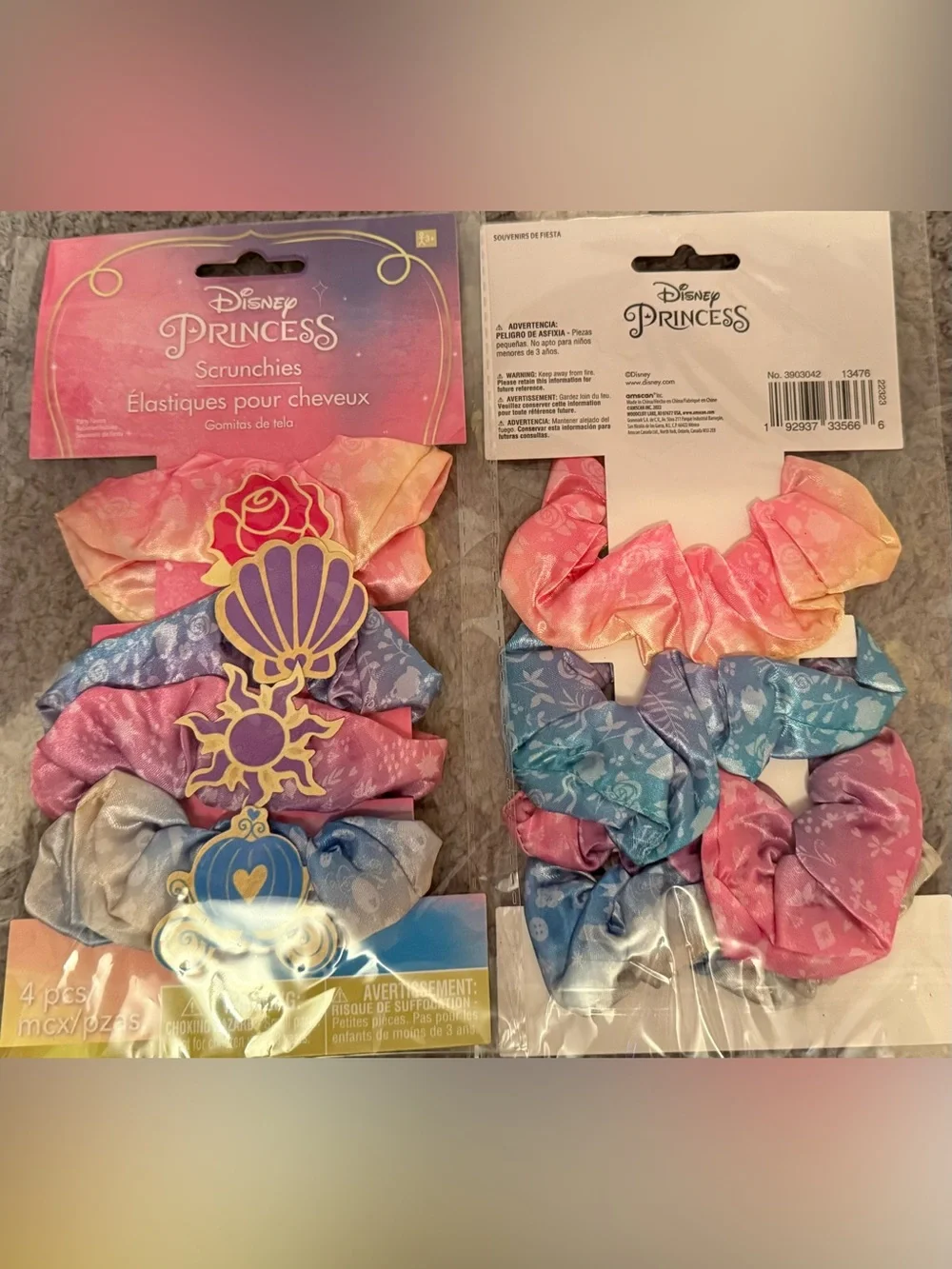 Disney Princess 2 packs Scrunchies- $1.75 per scrunchie